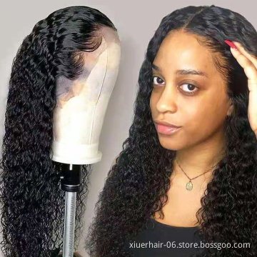 180% Hair Density 13*6 Hd Lace Front 13X6 Loose Deep Wave Wig Brazilian Human Hair 13*4 Deep Wave Lace Frontal Wig